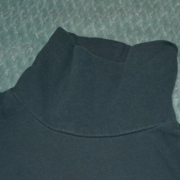 Forever 21 | Cropped Emerald Green Long Sleeve Turtle Neck Top - Picture 4 of 5